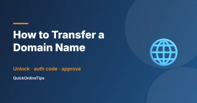 How to transfer a domain name to a new registrar
