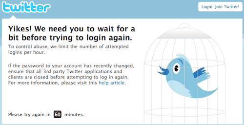 Twitter Locked Out