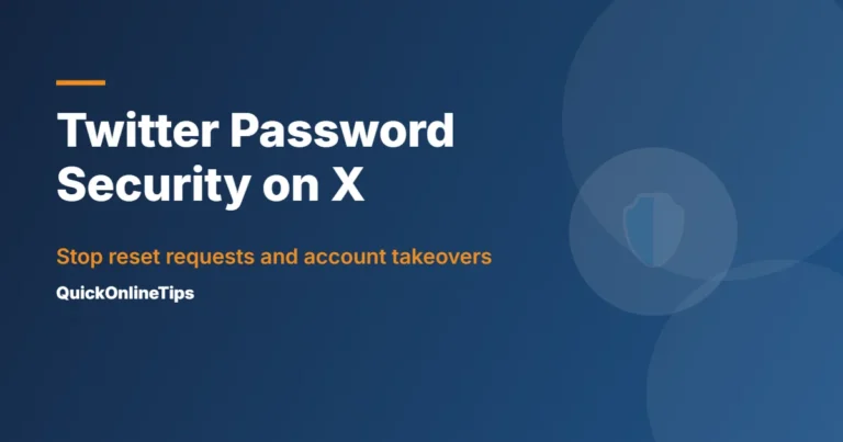 Twitter password security on X