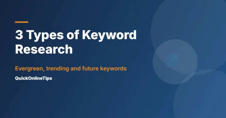 Three types of keyword research
