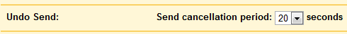 Undo Send time