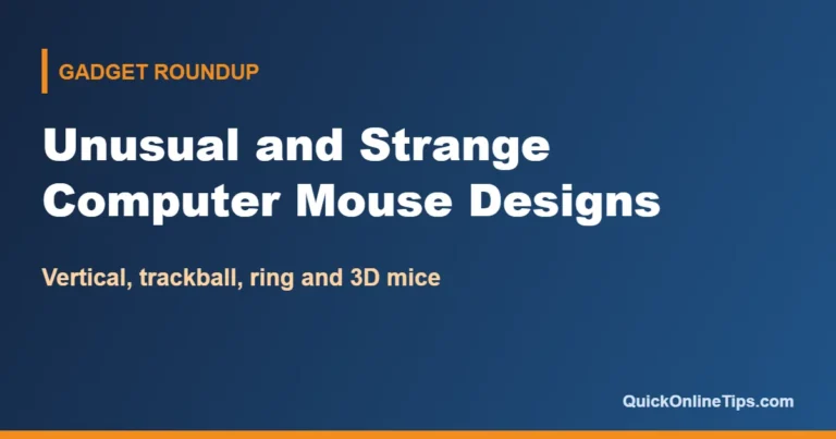 Unusual and strange computer mouse designs
