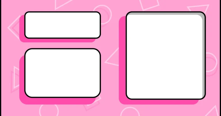 Colorful website layout wireframe illustrating common web design mistakes