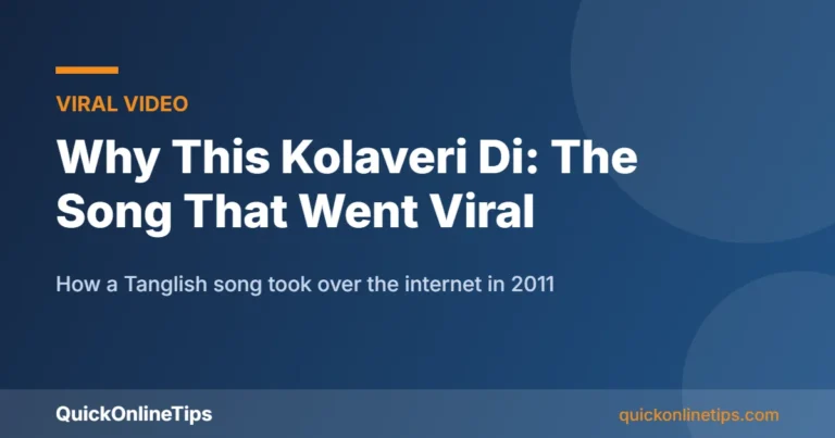 Why This Kolaveri Di viral song guide card