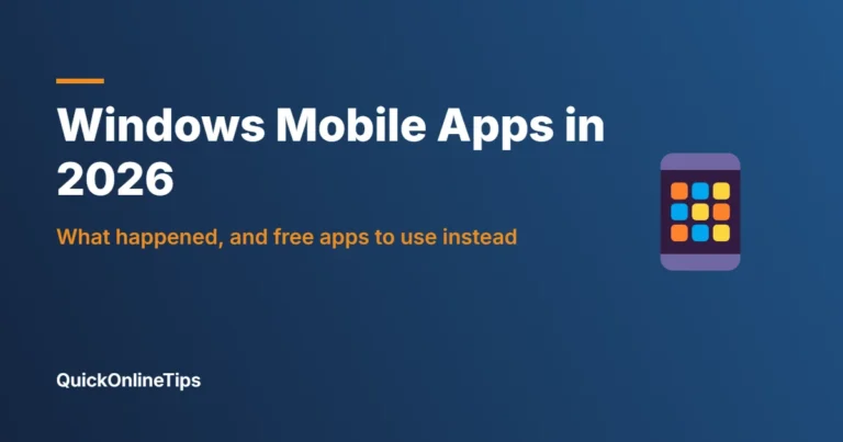 Windows Mobile apps and modern alternatives