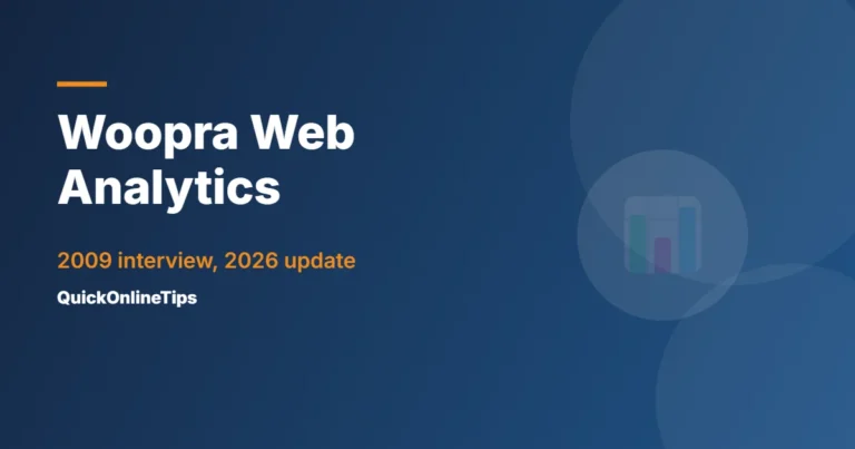 Woopra web analytics