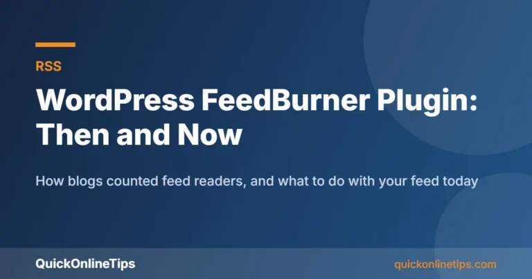 WordPress FeedBurner plugin then and now