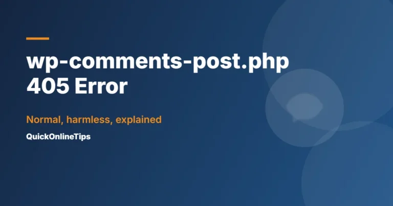 wp-comments-post.php 405 error