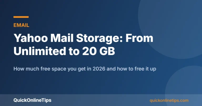 Yahoo Mail storage limit guide