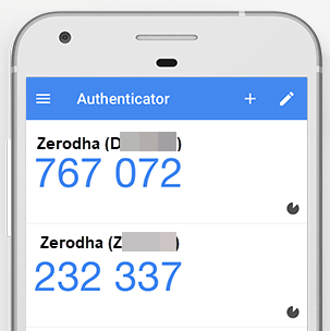 zerodha kite login with google authenticator